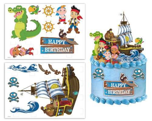 Jake and the Neverland Pirates Edible Icing Image Scene Setter - Click Image to Close